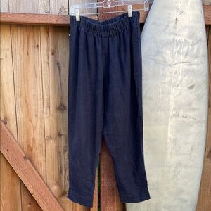 Elizabeth Suzann Navy Linen Pant